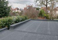 Completed flat roof 