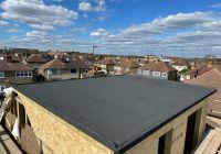 Completed flat roof 