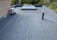 Completed flat roof 